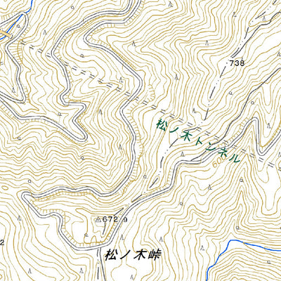 584042 松ﾉ木峠 （まつのきとうげ Matsunokitoge）, 地形図