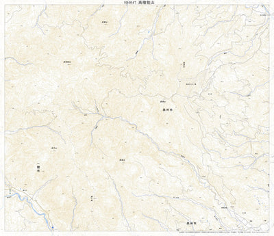 584047 高檜能山 （たかひのうざん Takahinozan）, 地形図