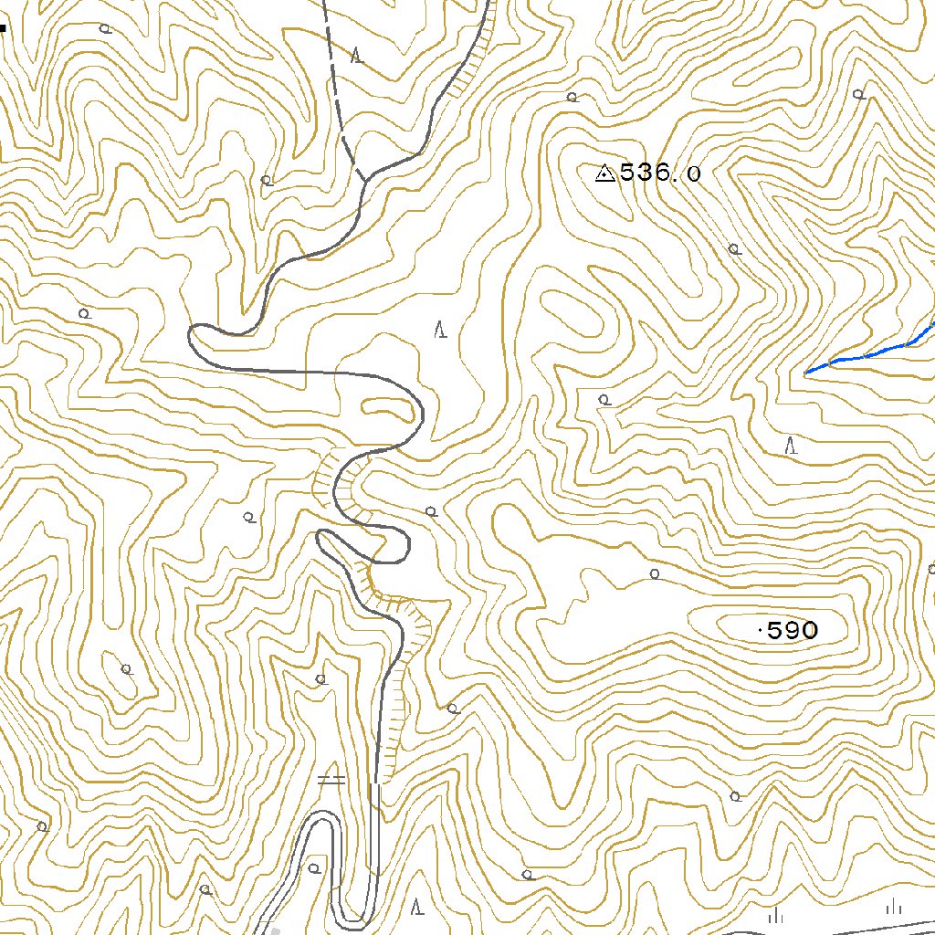 584051 中直根 （なかひたね Nakahitane）, 地形図 Map by Pacific