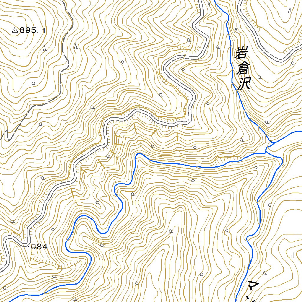 584067 夏油温泉 （げとうおんせん Getoonsen）, 地形図 Map by Pacific Spatial Solutions ...