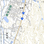 584074 横手 （よこて Yokote）, 地形図