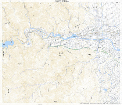 584077 和賀仙人 （わがせんにん Wagasennin）, 地形図