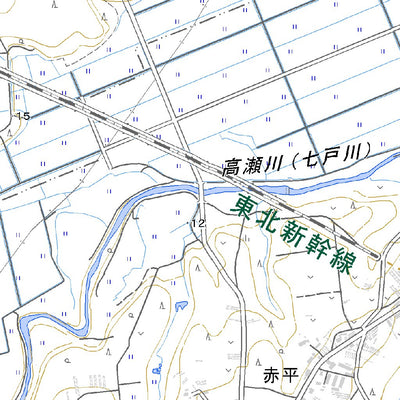 614101 七戸 （しちのへ Shichinohe）, 地形図