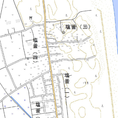 614113 六川目 （むかわめ Mukawame）, 地形図