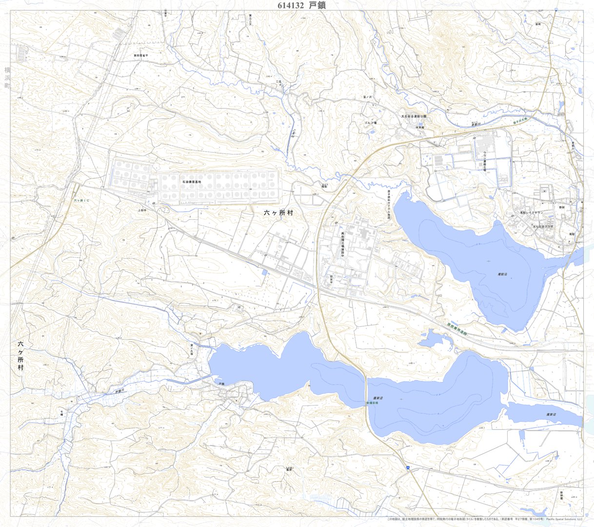614132 戸鎖 （とくさり Tokusari）, 地形図 Map by Pacific Spatial
