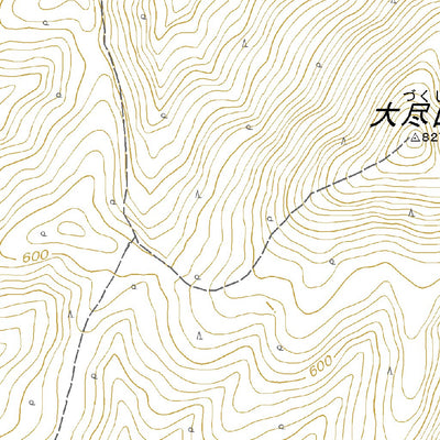 614170 恐山 （おそれざん Osorezan）, 地形図