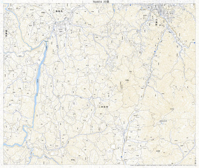 564034 川俣 （かわまた Kawamata）, 地形図