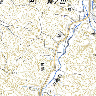 564034 川俣 （かわまた Kawamata）, 地形図