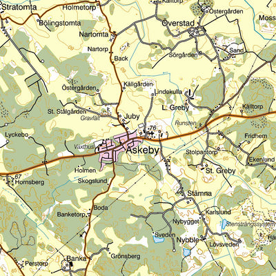 Terrängkartan Östergötland