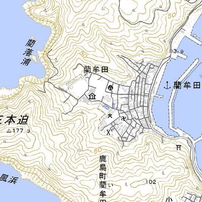 472956 中甑 （なかこしき Nakakoshiki）, 地形図