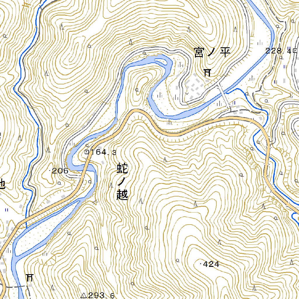 503554 栗栖川 （くりすがわ Kurisugawa）, 地形図 Map by Pacific