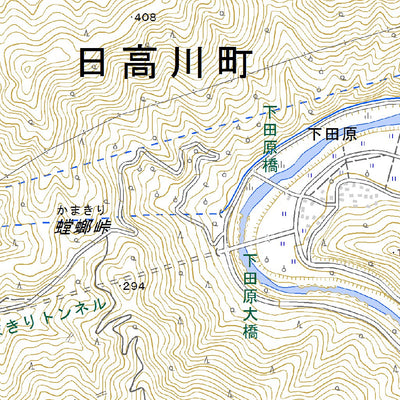 503572 川原河 （かわらごう Kawarago）, 地形図