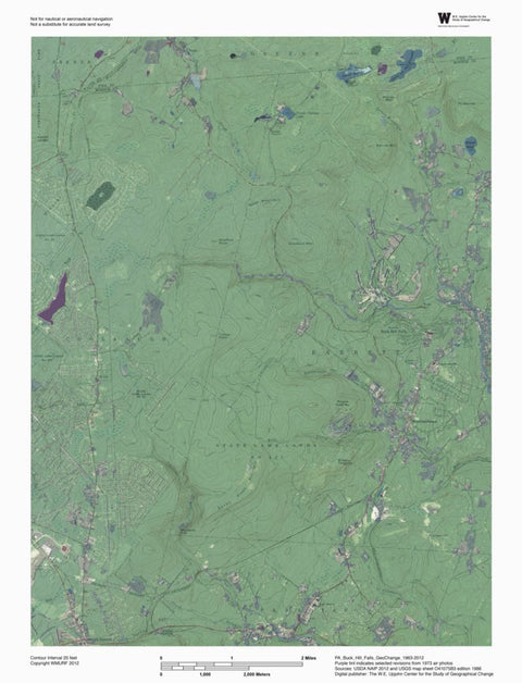 PA-Buck Hill Falls: GeoChange 1963-2012