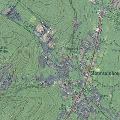 PA-Buck Hill Falls: GeoChange 1963-2012