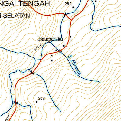 Peta Tofografi Halau-halau