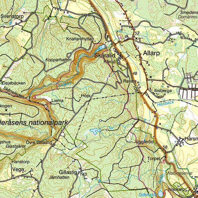Terrängkartan Skåne norr