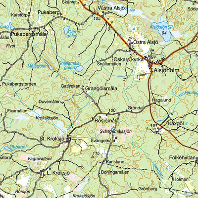 Terrängkartan Småland 1