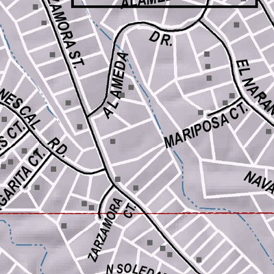 Mariposa Road Atlas Grid Page #042