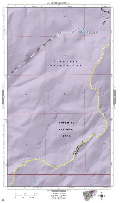 Mariposa Road Atlas Grid Page #016