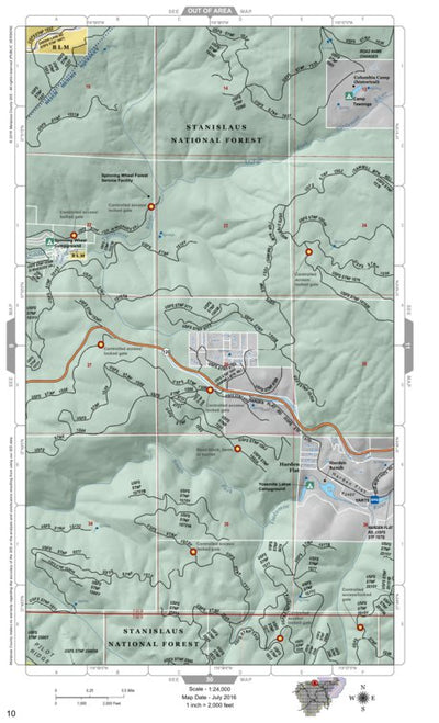 Mariposa Road Atlas Grid Page #010