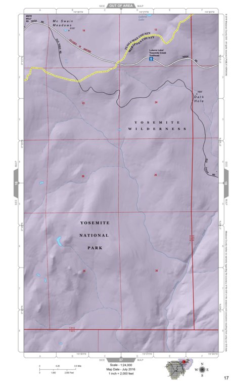 Mariposa Road Atlas Grid Page #017