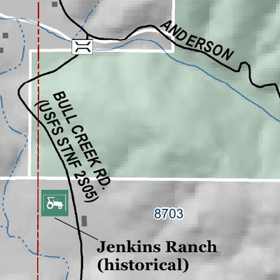 Mariposa Road Atlas Grid Page #049