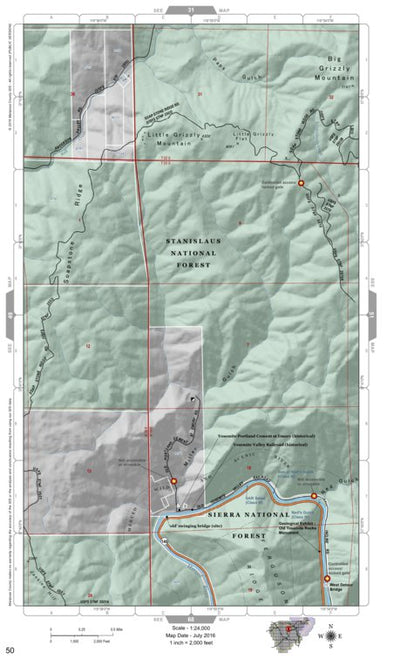 Mariposa Road Atlas Grid Page #050