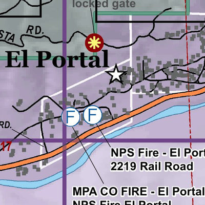 Mariposa Road Atlas Grid Page #053