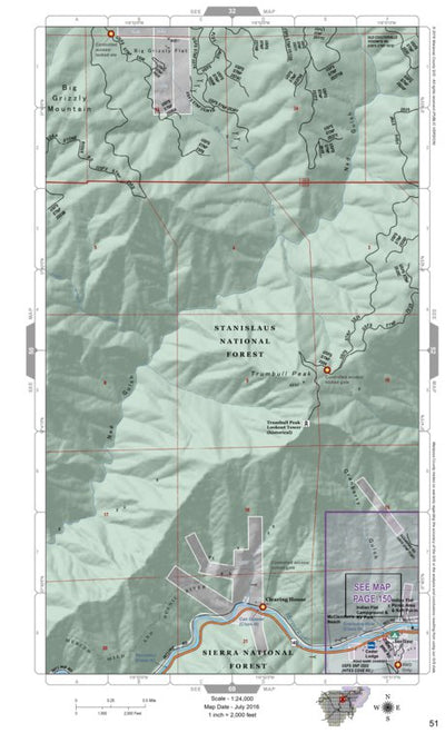 Mariposa Road Atlas Grid Page #051
