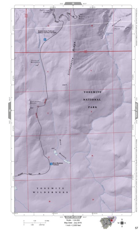 Mariposa Road Atlas Grid Page #057