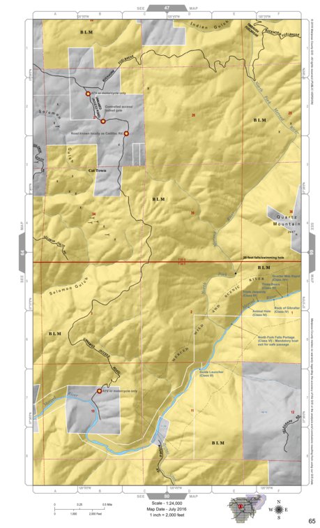 Mariposa Road Atlas Grid Page #065