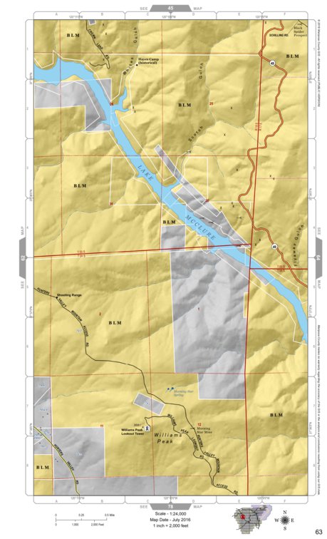 Mariposa Road Atlas Grid Page #063