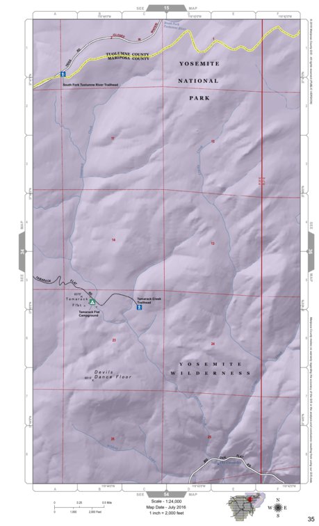 Mariposa Road Atlas Grid Page #035