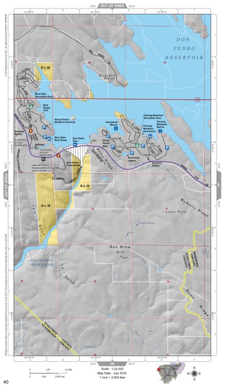 Mariposa Road Atlas Grid Page #040