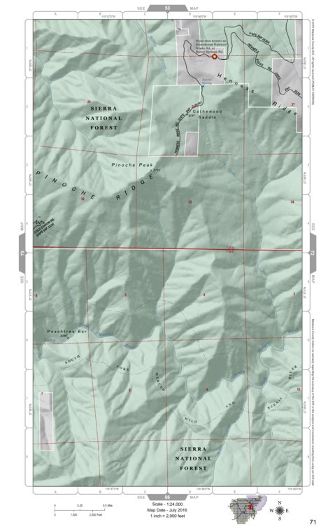 Mariposa Road Atlas Grid Page #071