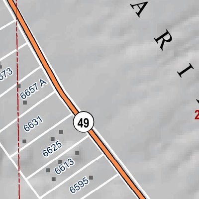 Mariposa Road Atlas Grid Page #080