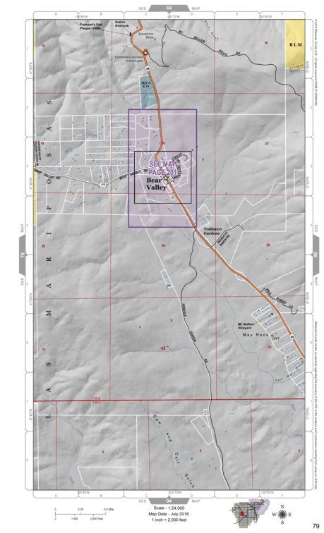 Mariposa Road Atlas Grid Page #079