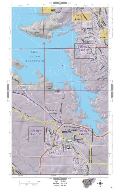 Mariposa Road Atlas Grid Page #041