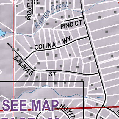 Mariposa Road Atlas Grid Page #041