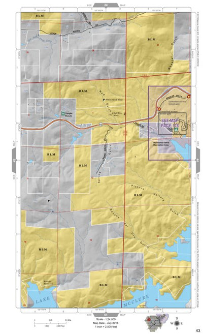 Mariposa Road Atlas Grid Page #043
