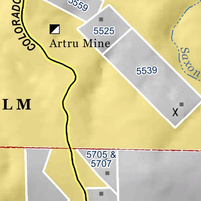 Mariposa Road Atlas Grid Page #082