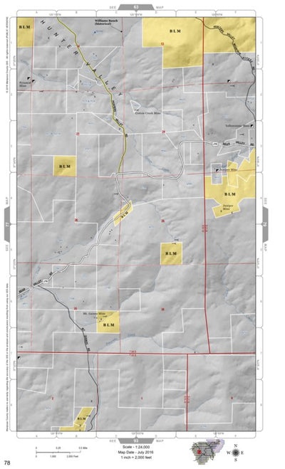 Mariposa Road Atlas Grid Page #078