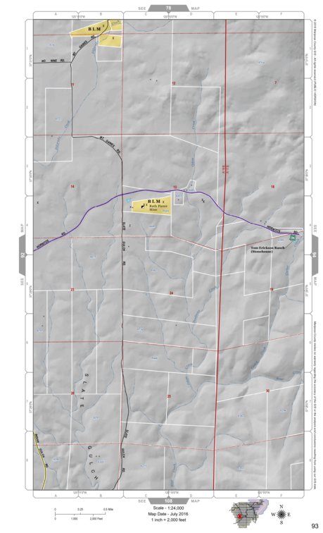 Mariposa Road Atlas Grid Page #093