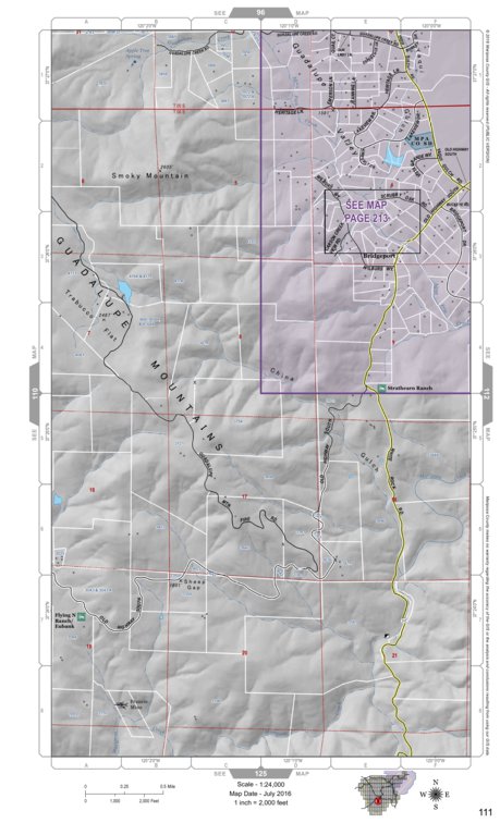 Mariposa Road Atlas Grid Page #111