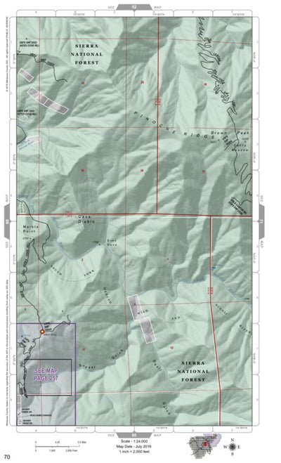 Mariposa Road Atlas Grid Page #070