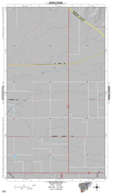 Mariposa Road Atlas Grid Page #138