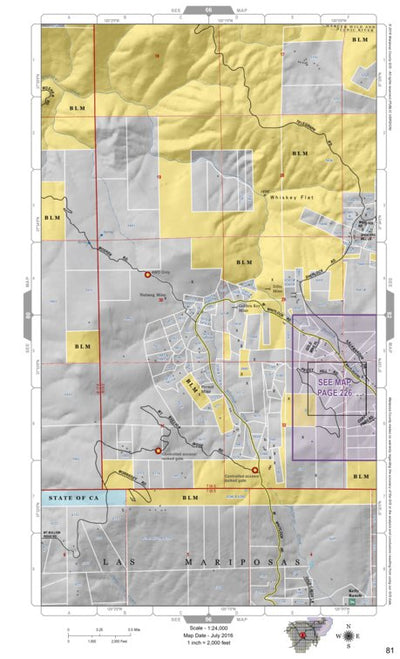 Mariposa Road Atlas Grid Page #081