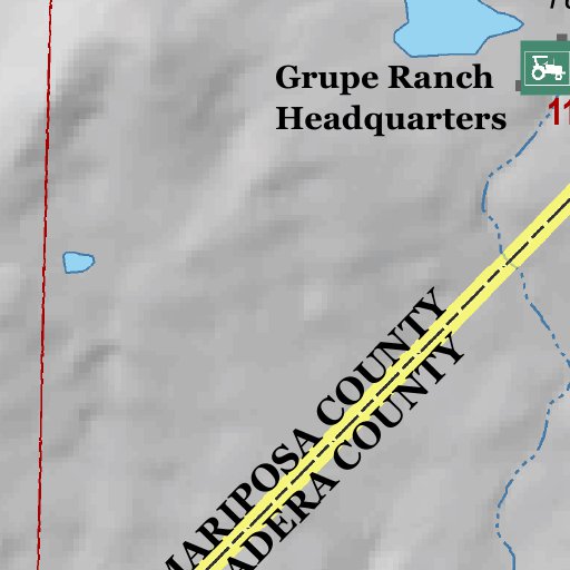 Mariposa Road Atlas Grid Page #128 Map by Mariposa County | Avenza Maps