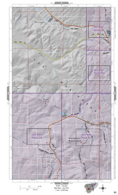 Mariposa Road Atlas Grid Page #095