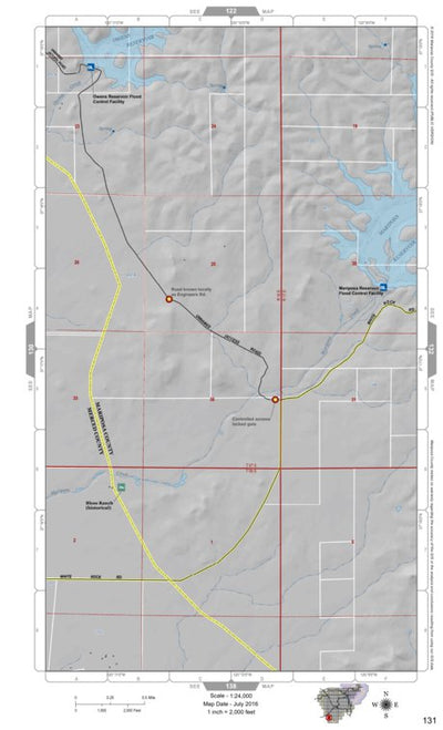 Mariposa Road Atlas Grid Page #131